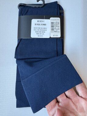 Talbots Boot Socks 2 Pair Navy Blue Sz 9-11 NWT